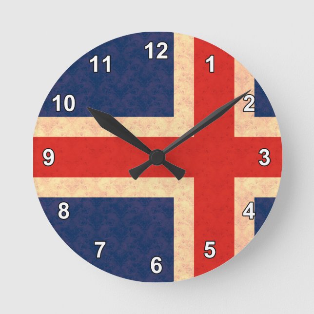 Horloge Ronde Vintage Pattern (Recto)