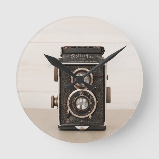 Horloge Ronde Vintage Rolleiflex (Recto)