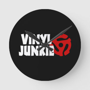 Horloge Ronde Vinyl Junkie