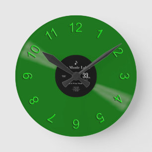 Horloge Ronde Vinyl Time