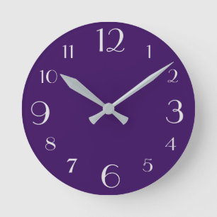 Horloge Ronde Violet