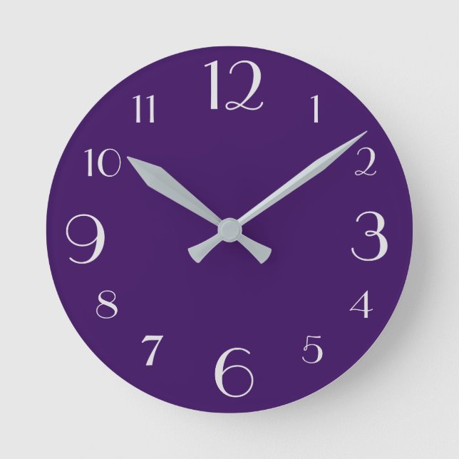Horloge Ronde Violet (Recto)