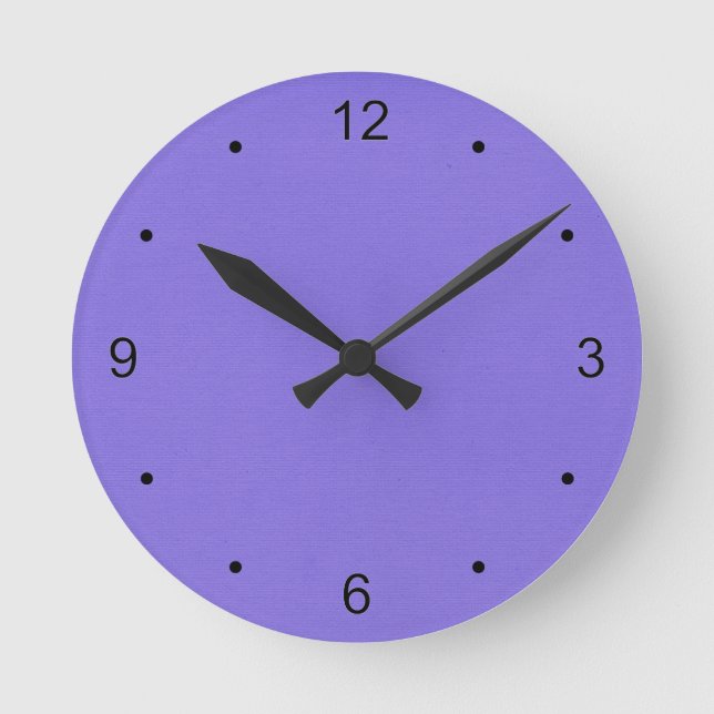 Horloge Ronde Violet clair (Recto)