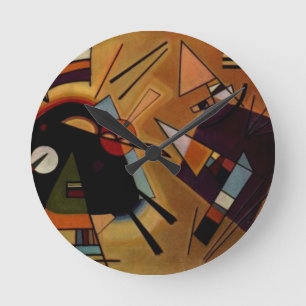 Horloge Ronde Violet noir Kandinsky