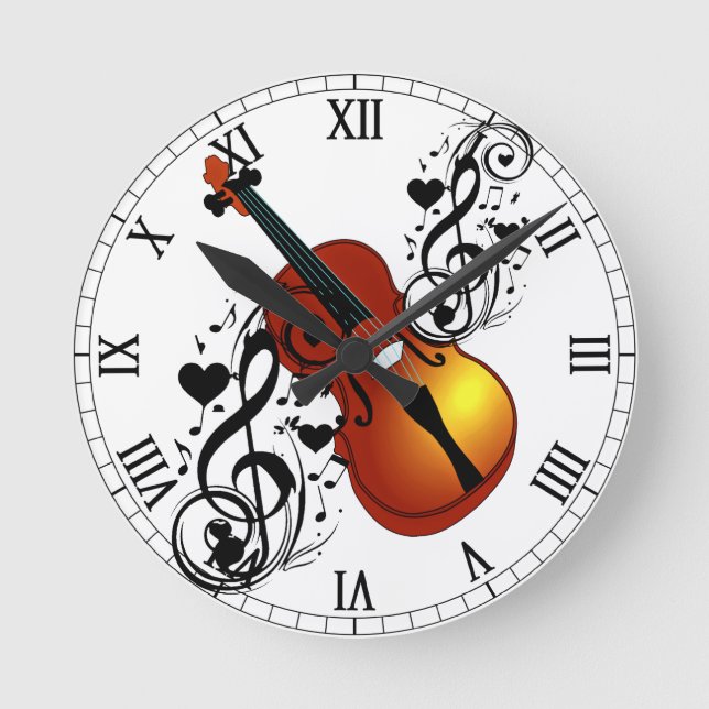 Horloge Ronde Violin,My Love_ (Recto)