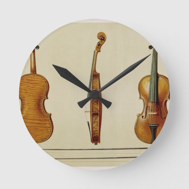 Horloge Ronde Violon Hellier fabriqué par Antonio Stradivarius ( (Recto)
