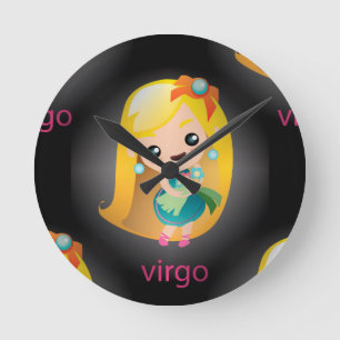 Horloge Ronde virgo kawaii