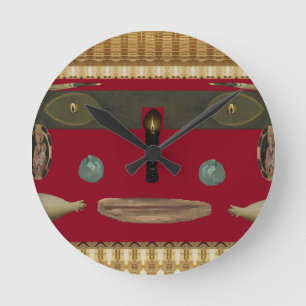 Horloge Ronde Visage amusant