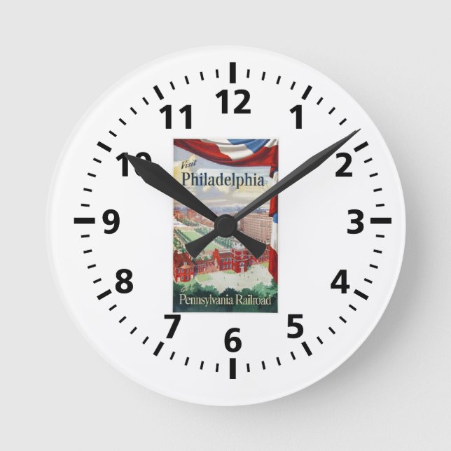 Horloge Ronde Visit Philadelphie via la Pennsylvanie Watc (Recto)