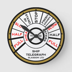 Horloge Ronde Vitesse du navire Titanic
