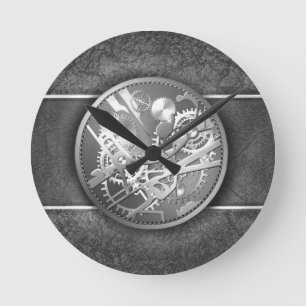 Horloge Ronde Vitesses de montre de steampunk de ruban