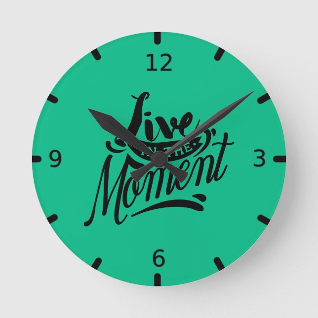 Horloge Ronde Vivez dans l'instant (Recto)