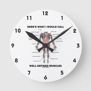 Horloge Ronde Voici ce que j'appellerais des muscles bien défini