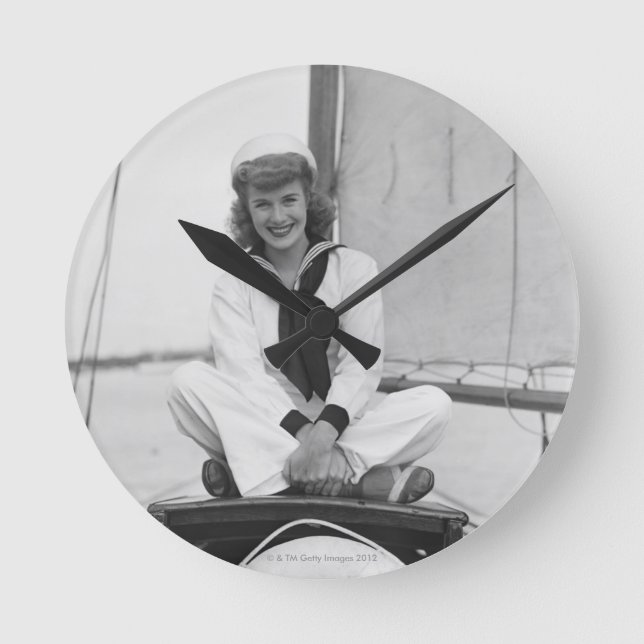 Horloge Ronde Voilier femme (Recto)