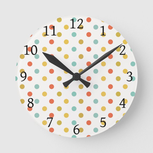 Horloge Ronde Voir les Pois des points (Recto)
