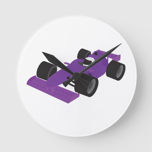 Horloge Ronde Voiture de course F1 (Recto)
