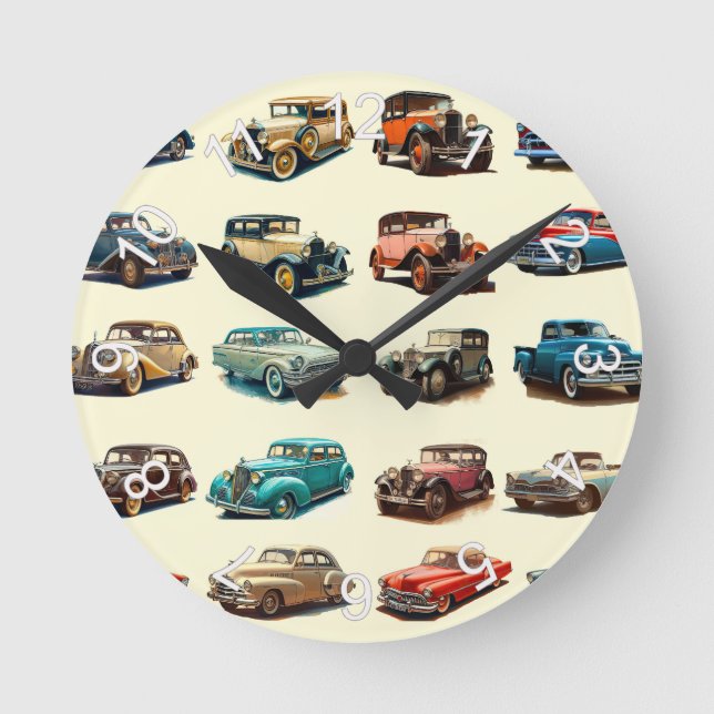 Horloge Ronde Voitures (Recto)