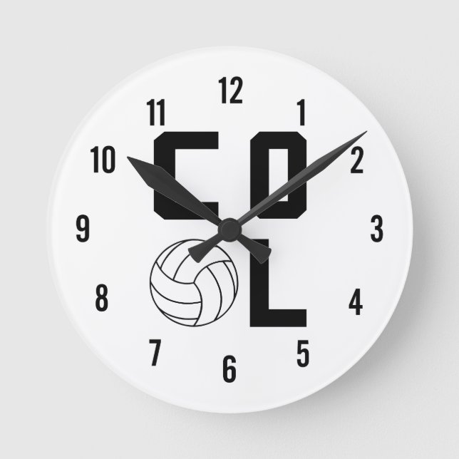 Horloge Ronde Volleyball cool (Recto)