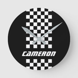 Horloge Ronde Votre nom Couleurs entièrement personnalisées À da