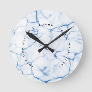 Horloge Ronde Votre propre création Mur en acrylique rond de 8"