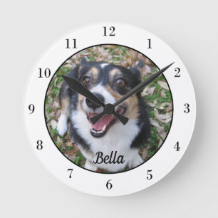 Horloge Ronde Votre propriétaire personnalisé de animal de compa