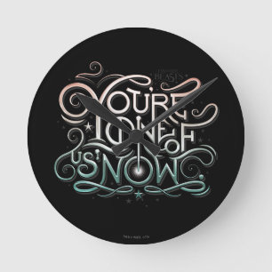 Horloge Ronde Vous êtes l'un de nous maintenant coloré Graphic