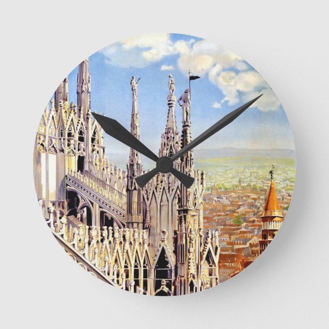 Horloge Ronde Voyage vintage de Milan (Recto)