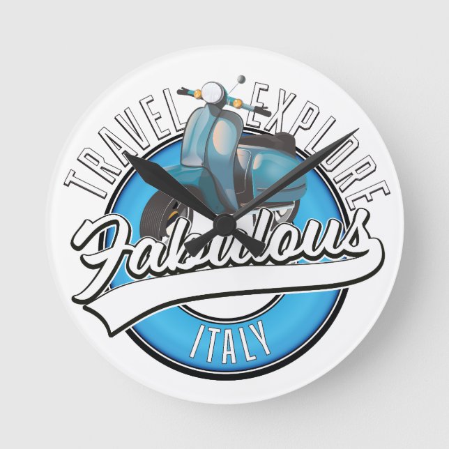 Horloge Ronde Voyager Explorez Fabulous Italie (Recto)