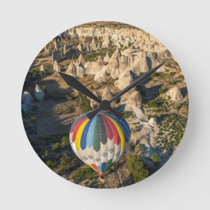 Horloge Ronde Vue aérienne de ballons à air chaud, Cappadoce