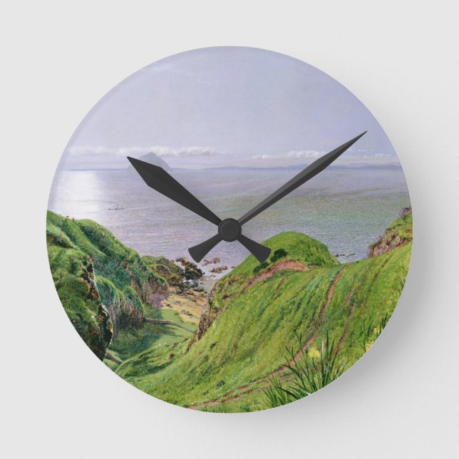 Horloge Ronde Vue d'Ailsa Craig et de l'île d'Arran, 1860 (Recto)