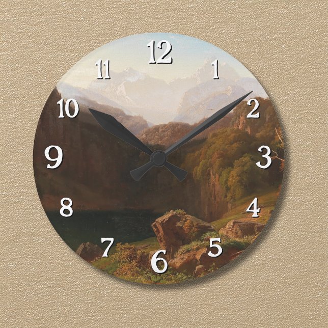 Horloge Ronde Vue de Grossglockner de Kals (Créateur téléchargé)