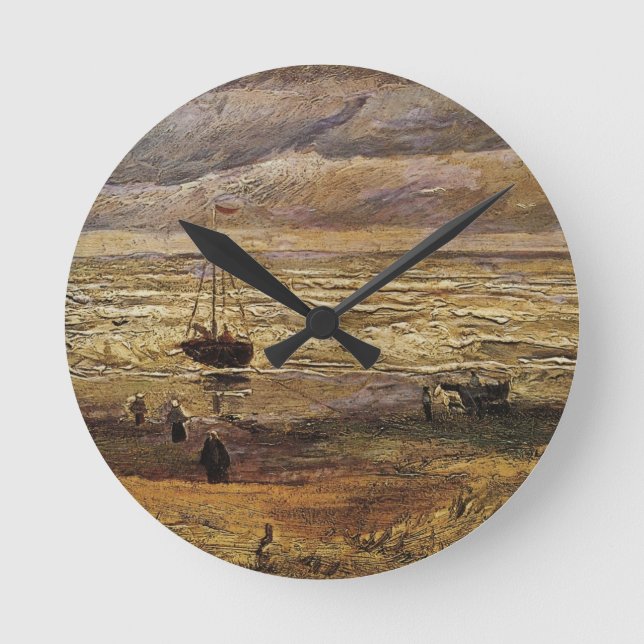Horloge Ronde Vue de la mer à Scheveningen par Vincent van Gogh (Recto)
