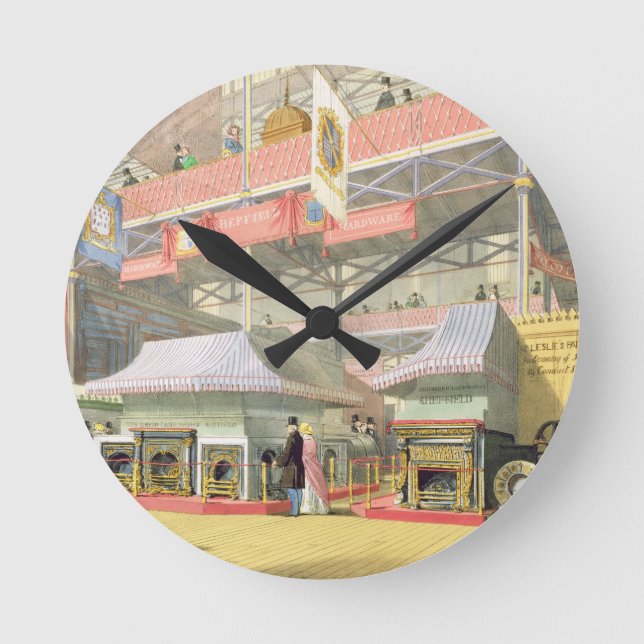 Horloge Ronde Vue du support de matériel Sheffield et du Grand (Recto)