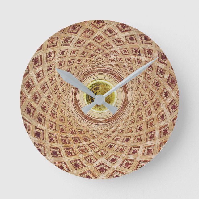 Horloge Ronde Vue intérieure de la coupole dans la chapelle (Recto)
