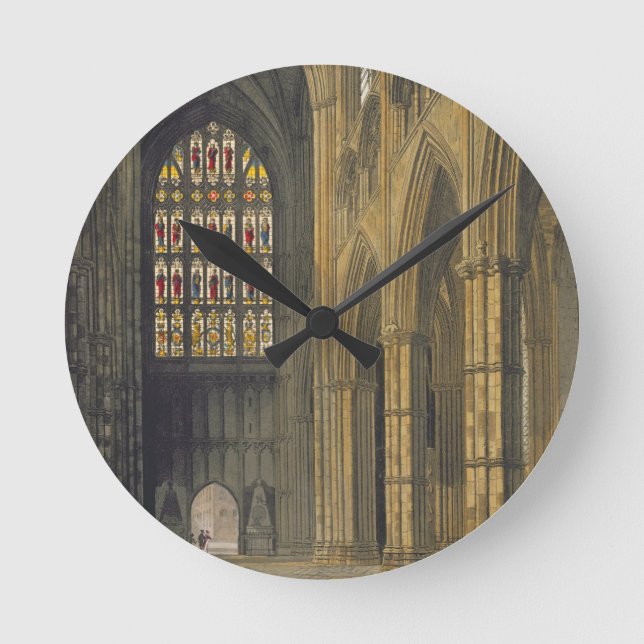 Horloge Ronde Vue intérieure de l'abbaye de Westminster (Recto)