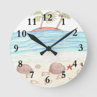 Horloge Ronde Wacky beach