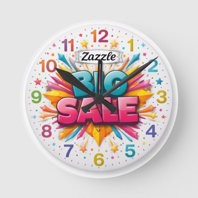 Horloge Ronde Wall Clock, 8" Round Acrylic (Recto)