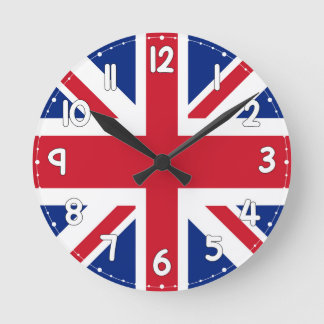 Horloge Ronde Wall Clock with the flag of England - Flag of engl