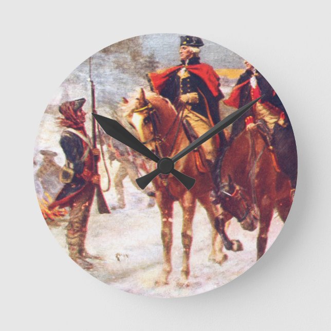 Horloge Ronde Washington Et Lafayette À Valley Forge (Recto)