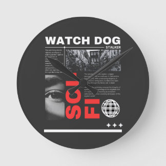 Horloge Ronde Watch Dogs Throw Pillow 