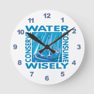 Horloge Ronde Water Conservation