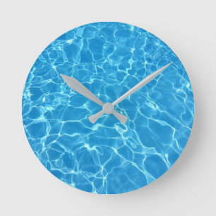Horloge Ronde Water Ripples Swimming Pool Water Reflection