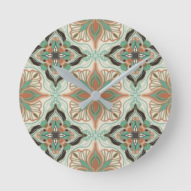 Horloge Ronde Watercolor Moroccan (Recto)