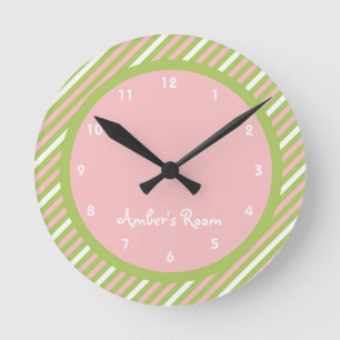 Horloge Ronde Watermelon Stripe Kid
