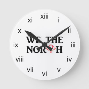 Horloge Ronde We the North with Red Maple