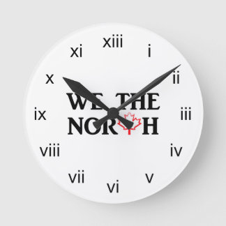 Horloge Ronde We the North with Red Maple