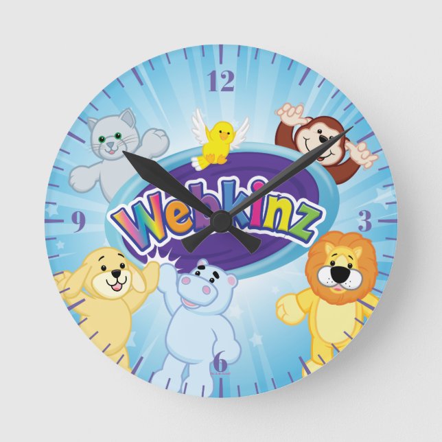 Horloge Ronde Webkinz : Entré et jeu (Recto)