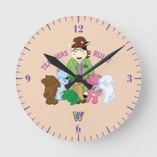Horloge Ronde Webkinz : Règle de professeurs !