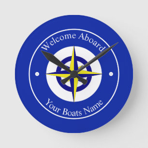 Horloge Ronde Welcome aboard boat