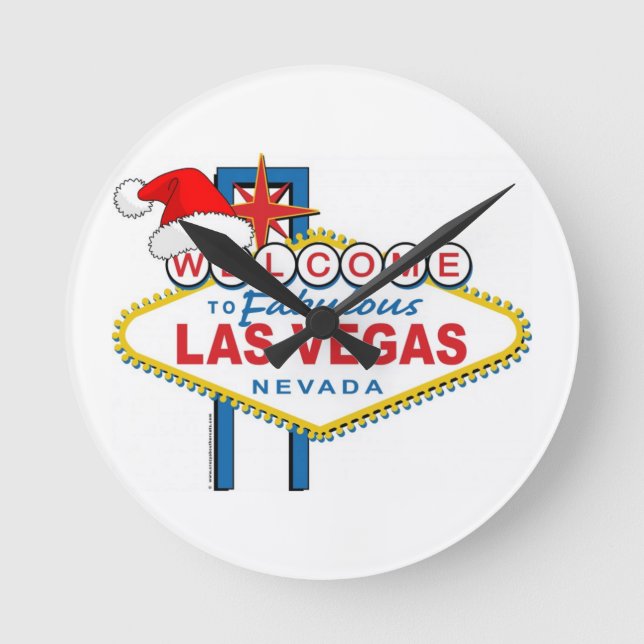 Horloge Ronde Welcome to Fabulous Las Vegas Christmas (Recto)
